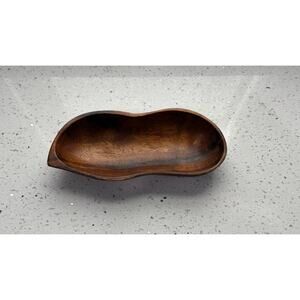 Genuine Monkey Pod Wood Bowl Handcrafted in the Phillipines 8"